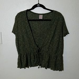 2 pc cami short sleeve cardi set